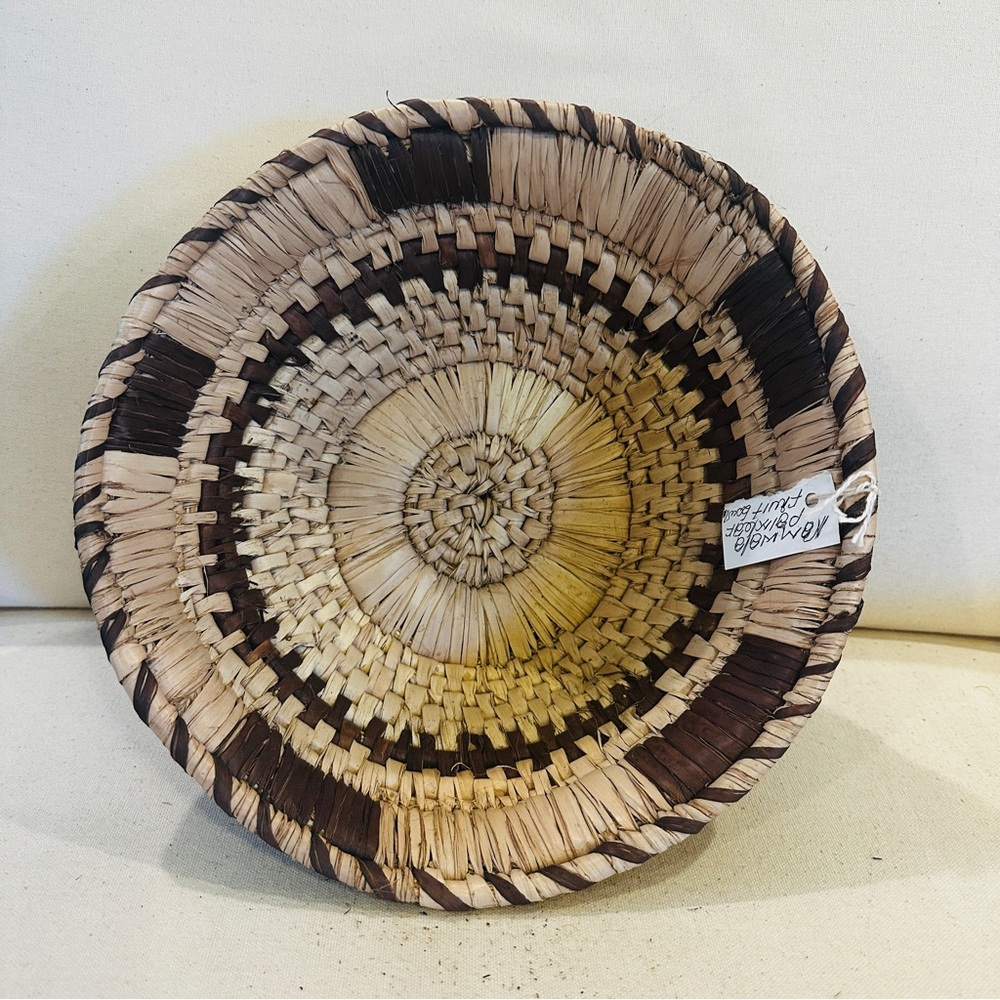 NEW Namwala Palm Leaf Basket. Artisan Zambian Basket. Bought in Zambia 2025